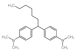 4-[1-(4-dimethylaminophenyl)heptyl]-N,N-dimethyl-aniline结构式