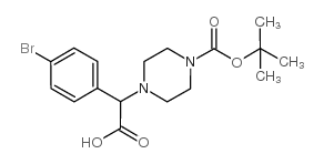 2-(4-Boc-piperazinyl)-α-(4-bromo-phenyl)acetic acid picture