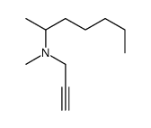 N-methyl-N-prop-2-ynylheptan-2-amine结构式