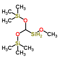 双(三甲基硅氧基)甲基甲氧基硅烷结构式