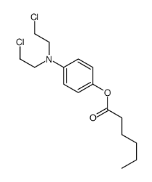 [4-[bis(2-chloroethyl)amino]phenyl] hexanoate结构式