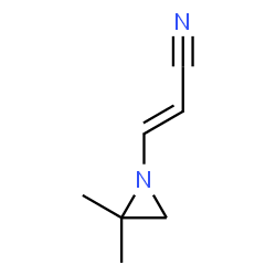 2-Propenenitrile,3-(2,2-dimethyl-1-aziridinyl)-(9CI) Structure