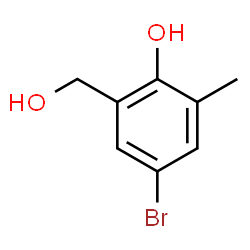 5-Bromo-2-hydroxy-3-methylbenzyl alcohol结构式