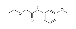 N-ethoxyacetyl-m-anisidine Structure