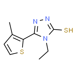 3H-1,2,4-Triazole-3-thione,4-ethyl-2,4-dihydro-5-(3-methyl-2-thienyl)-(9CI) Structure