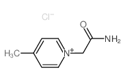 Pyridinium, 1-(2-amino-2-oxoethyl)-4-methyl-, chloride(1:1)结构式