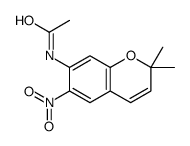 N-(2,2-dimethyl-6-nitrochromen-7-yl)acetamide结构式