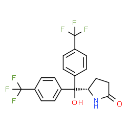 (5S)-5-[hydroxybis[4-(trifluoromethyl)phenyl]Methyl]-2-Pyrrolidinone Structure