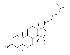 5α-cholestane-3,15-diol structure