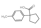 Cyclopentanecarboxylicacid, 1-(4-methylphenyl)- Structure