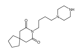 8-(4-piperazin-1-ylbutyl)-8-azaspiro[4.5]decane-7,9-dione Structure