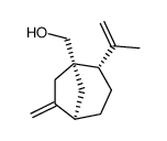 Bicyclo[3.2.1]octane-1-methanol, 6-methylene-2-(1-methylethenyl)-, (1R,2S,5R)- (9CI) Structure