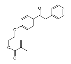 2-[4-(2-phenylacetyl)phenoxy]ethyl 2-methylprop-2-enoate Structure
