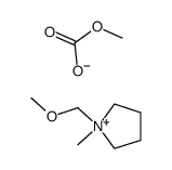 1-methoxymethyl-1-methylpyrrolidinium methyl carbonate结构式