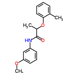 N-(3-Methoxyphenyl)-2-(2-methylphenoxy)propanamide结构式