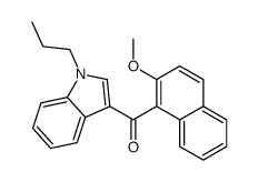 (2-methoxynaphthalen-1-yl)-(1-propylindol-3-yl)methanone结构式