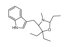 (2S,4S)-2,5,5-triethyl-4-(1H-indol-3-ylmethyl)-3-methyl-1,3-oxazolidine Structure