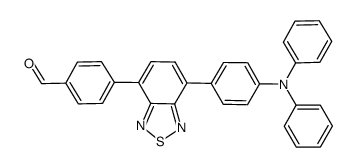 4-[4-(N,N-diphenylamino)phenyl]-7-(4-formylphenyl)-2,1,3-benzothiadiazole Structure