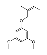 1,3-dimethoxy-5-(2-methylbut-2-enoxy)benzene结构式
