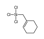 trichloro(cyclohexen-1-ylmethyl)silane结构式