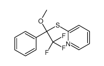 2-(2,2,2-trifluoro-1-methoxy-1-phenylethyl)sulfanylpyridine Structure