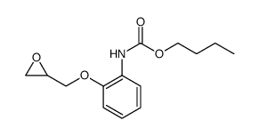 Carbamic acid, N-[2-(2-oxiranylmethoxy)phenyl]-, butyl ester Structure