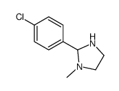 2-(4-chlorophenyl)-1-methylimidazolidine结构式