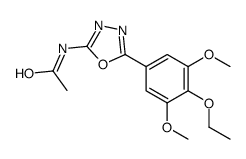 N-[5-(4-ethoxy-3,5-dimethoxyphenyl)-1,3,4-oxadiazol-2-yl]acetamide Structure