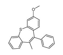 2-methoxy-6-methyl-5-phenylbenzo[b][1]benzothiepine结构式