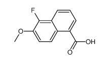 5-fluoro-6-methoxy-1-naphthoic acid结构式