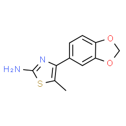 4-(1,3-benzodioxol-5-yl)-5-methyl-1,3-thiazol-2-amine Structure
