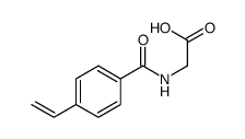 2-[(4-ethenylbenzoyl)amino]acetic acid结构式