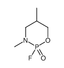 2-fluoro-3,5-dimethyl-1,3,2λ5-oxazaphosphinane 2-oxide Structure