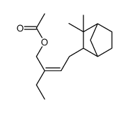 4-(3,3-dimethylbicyclo[2.2.1]hept-2-yl)-2-ethyl-2-butenyl acetate Structure