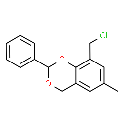 1,3-Benzodioxan,8-(chloromethyl)-6-methyl-2-phenyl-(4CI) Structure