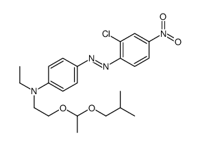 4-[(2-chloro-4-nitrophenyl)azo]-N-ethyl-N-[2-[1-(2-methylpropoxy)ethoxy]ethyl]aniline结构式