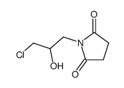 N-(3-Chloro-2-hydroxypropyl)succinimide结构式