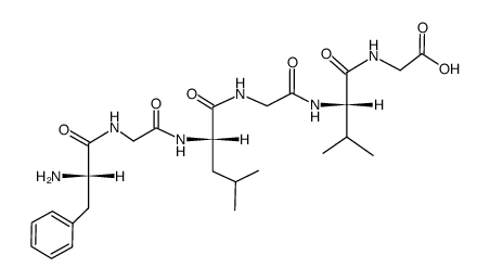 L-phenylalanylglycyl-L-leucylglycyl-L-valylglycine Structure