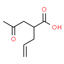 4-Pentenoic acid, 2-(2-oxopropyl)- structure