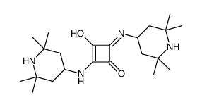 1,3-dioxido-2,4-bis[(2,2,6,6-tetramethyl-4-piperidyl)amino]cyclobutenediylium Structure