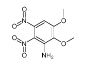 2,3-dimethoxy-5,6-dinitro-aniline Structure