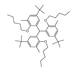 tris(5-tert-butyl-2-pentoxy-3-methylphenyl)methane结构式