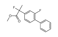 methyl 2-fluoro-2-(3-fluoro-4-phenylphenyl)propanoate Structure