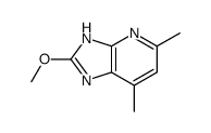 3H-Imidazo[4,5-b]pyridine,2-methoxy-5,7-dimethyl-结构式