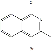 4-bromo-1-chloro-3-methylisoquinoline Structure
