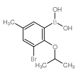 3-BROMO-2-ISOPROPOXY-5-METHYLPHENYLBORO& Structure