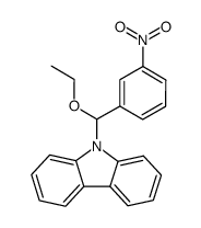 9-(ethoxy(3-nitrophenyl)methyl)-9H-carbazole结构式