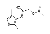 [2-[(2,4-dimethylthiophen-3-yl)amino]-2-oxoethyl] acetate Structure