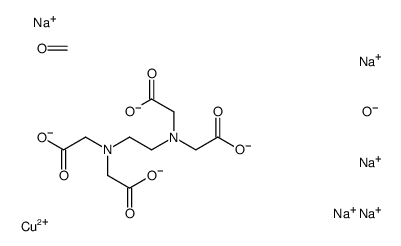 copper,pentasodium,2-[2-[bis(carboxylatomethyl)amino]ethyl-(carboxylatomethyl)amino]acetate,formaldehyde,hydroxide,sulfate结构式