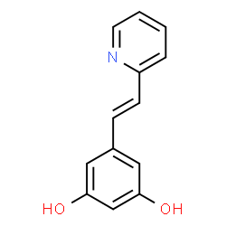 (E)-5-(2-(pyridin-2-yl)vinyl)benzene-1,3-diol Structure